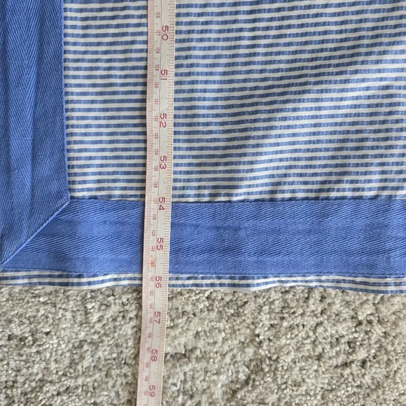 STS SAIL TO SABLE Column Notch Collar Sleeveless Maxi Dress Blue White Striped - Picture 9 of 15